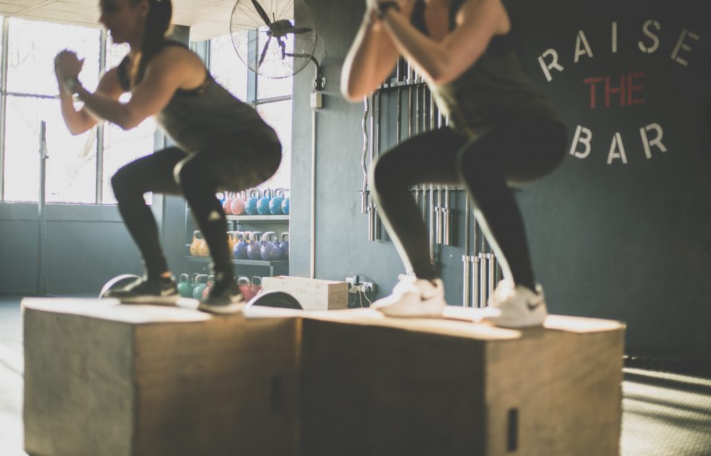 personal trainer teaching